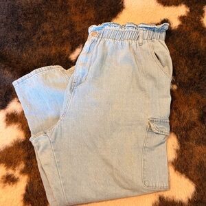 ASOS Light Blue Denim Cargo Pants